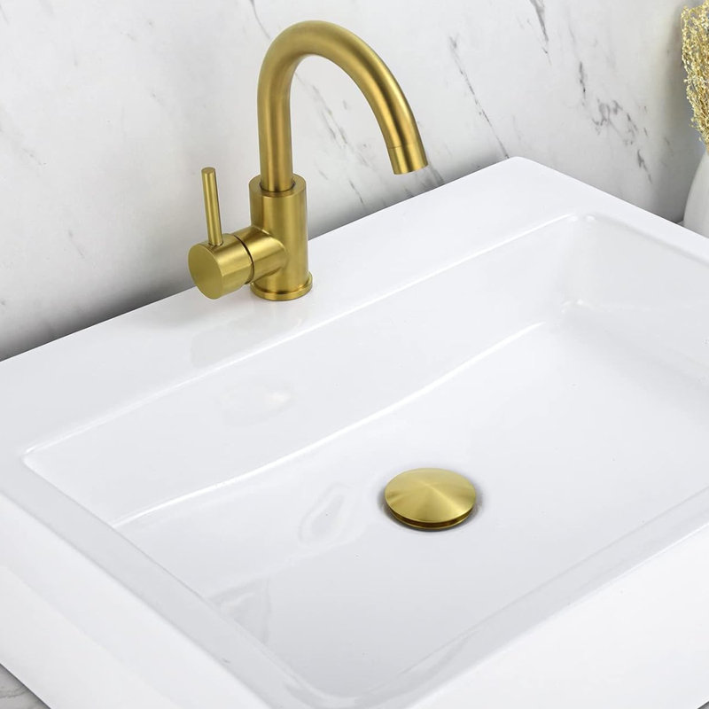 2.6'' W Pop-Up, Brushed Gold