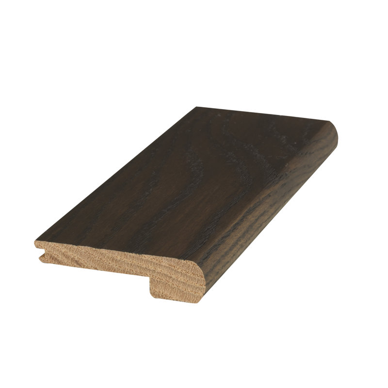 Nez d'escalier en bois manufacturé de 0,8 po d'épaisseur et de 3 po de largeur et de 84 po de longueur, Laine