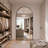 Malesha Large Modern Full Length Arched Aluminum Alloy Framed Floor Mirror-344613390-344613379