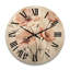 Horloge murale en bois massif Patriciaa-1895688476