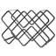 Baham 8 Bottle Tabletop Wine Bottle Rack in Black