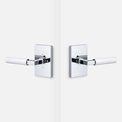 Levanto Privacy Rosette, Knurled Grip