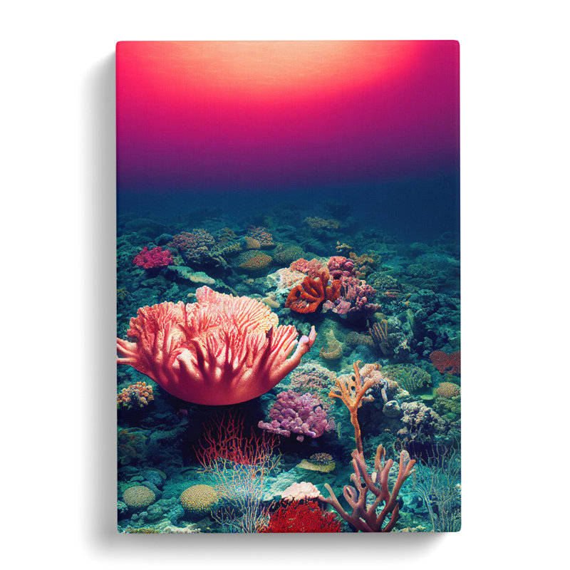 Coral Reef Floor - Wrapped Canvas, 60cm H x 40cm W x 3cm D