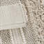 Tapis tissé à rayures tissées texturé naturel 22 po x 58 po