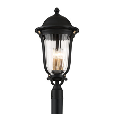 Tête de lanterne câblée Demyra Sand Coal / Vermeil Gold 1 lumière 25,13 po