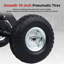 Chariot de remorque avec pneus pneumatiques, charge verticale maximale de 272 kg (600 lb), noir