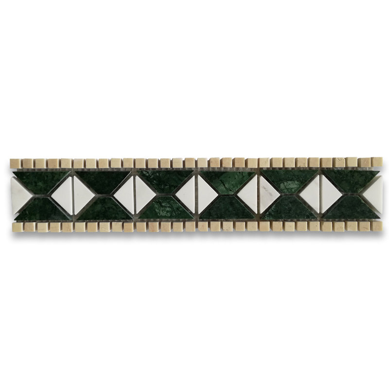 2.4" x 12" Marble Mosaic Wall & Floor Tile