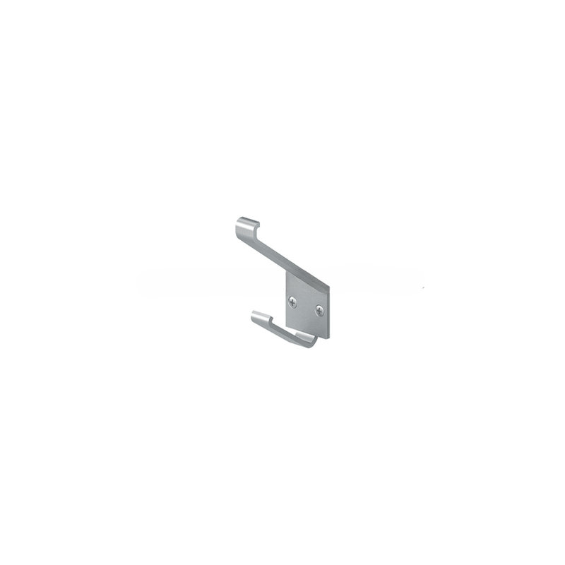 Deltana MH12U4 Modern Hook, 2-1/4" Projection in Brushed Brass, Brushed Chrome