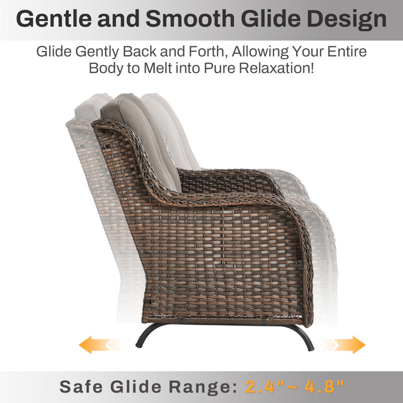 Élégant canapé-lit 2 places avec coussins en oléfine résistant à l'eau Wendye, Gris, Brun
