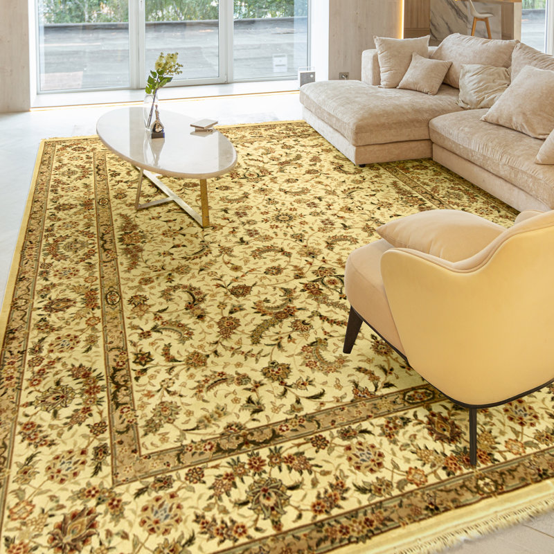 Handmade Silk and Wool Oriental Area Rug