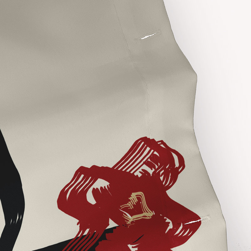 Rideau de douche simple Hamill, Dragon