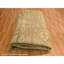 Tapis oriental brun 10 pi x 13 pi 8 po, conception mamelouke, velours zéro, patiné, rasé à la main, 100% laine noué à la main