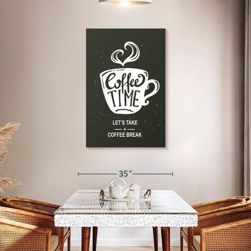 Tergel Let's Take A Coffee Break, 45" H x 30" W