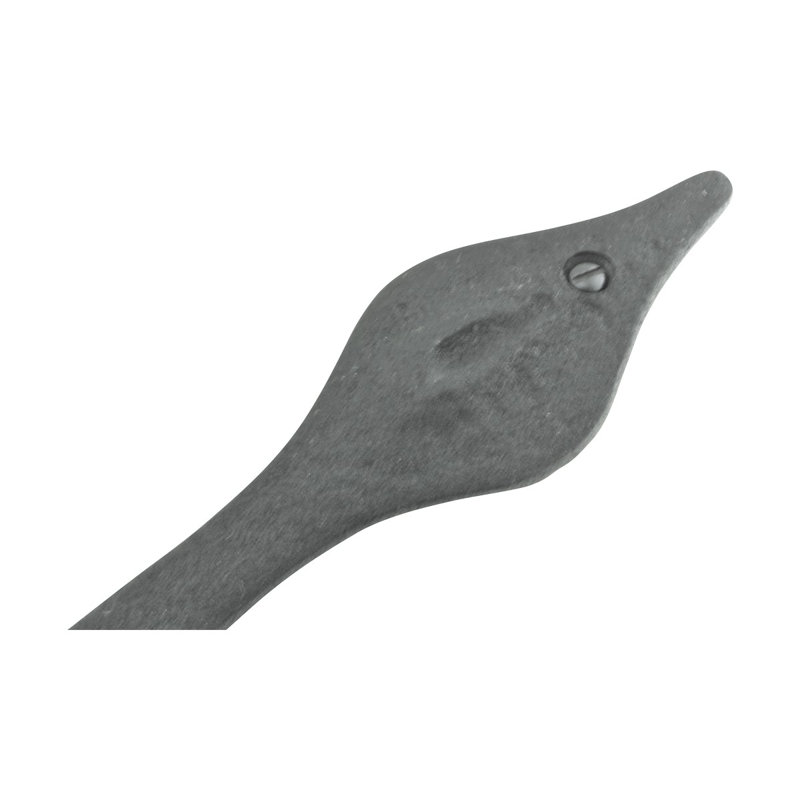 Black Wrought Iron Spear Tip Strap Hinges Pack of 4