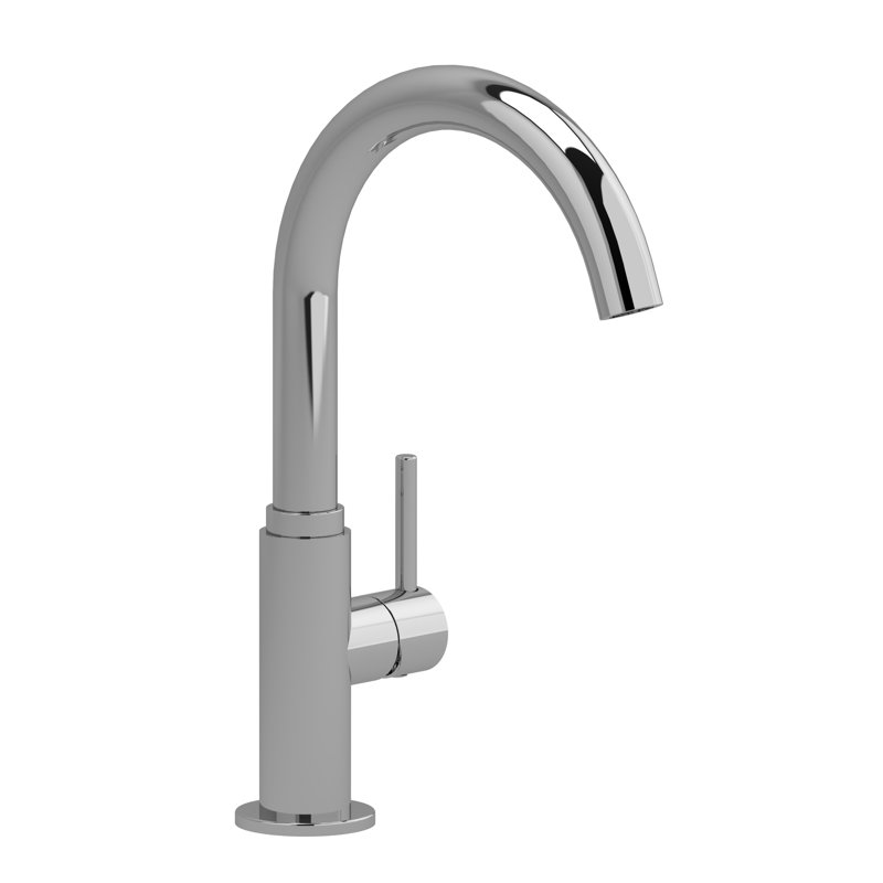 Robinet de cuisine / barre de cuisson Azure avec bec en C Azure, Chrome