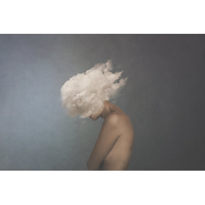 White Cloud Covering A Woman's Face, Concept Of Freedom by Fcscafeine - Wrapped Canvas Print