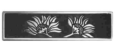 3" Betsy Fields - Sunflower Pull Brushed Satin Pewter