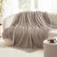 Couverture en flanelle de lits pour lit simple / simple TG pour fille, couverture douce et confortable de 300 g / m² pour dortoir et décoration intérieure, moka meringue, cadeau toutes saisons-116397907-116397930