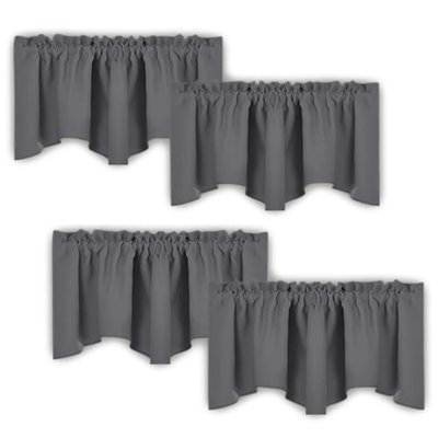 Cantonnières festonnées pour la cuisine - Décoration intérieure isotherme 52 po x 18 po