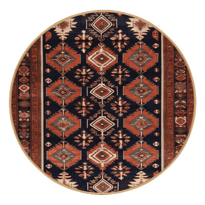 Machine Washable Persian Brown Area Rug