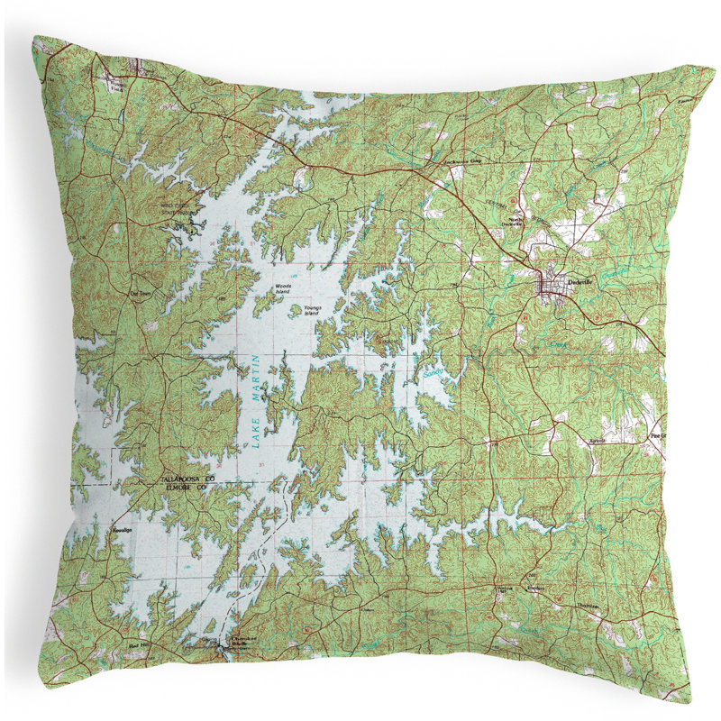  Housse et insert de coussin carré Lake Martin