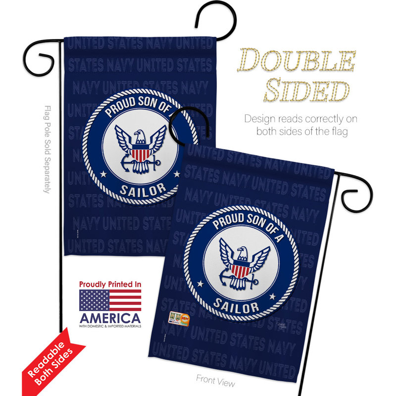 Double Sided 18.5'' H x 13'' W Polyester Garden Flag