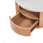 Table basse gigogne avec rangement à 2 niveaux et 1 tiroir