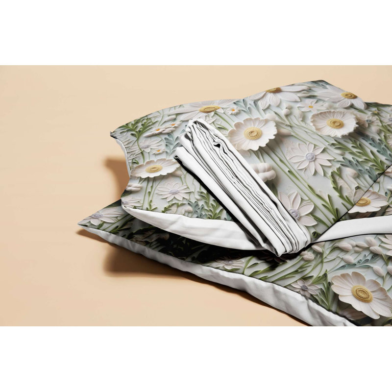 High-Quality Double Quilt Cover Set, 100% Polyester & Cotton Blend, 78.7 x 78.7 Inches | Includes 2 Pillowcases (23.6 x 23.6 Inches) | Machine Washable, Button Closure, Soft & Durable, Perfect for Cozy Bedrooms
