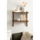 Carmouche Tiered Solid Wood Wall Shelf