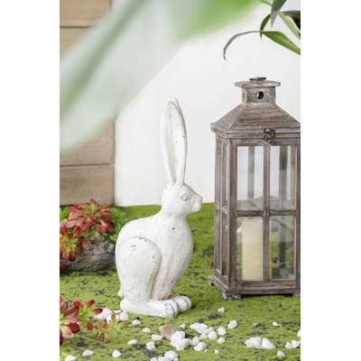 Charmante figurine de lapin joyeux pour une présentation intérieure et extérieure