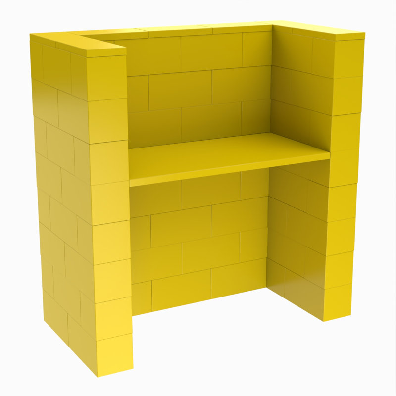 Ensemble de bureau 48 po, Jaune