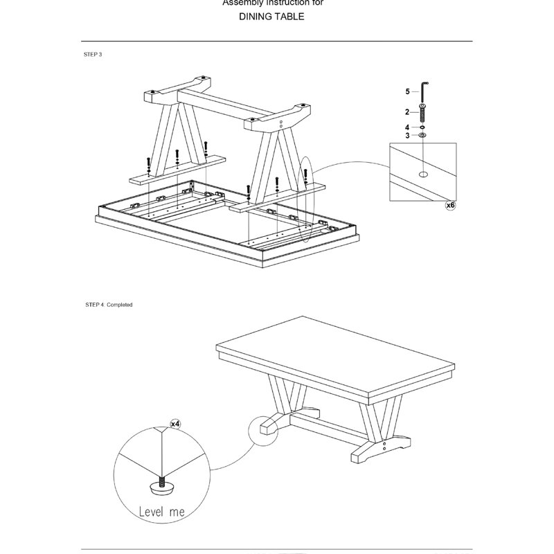 Table de salle à manger Industrial
