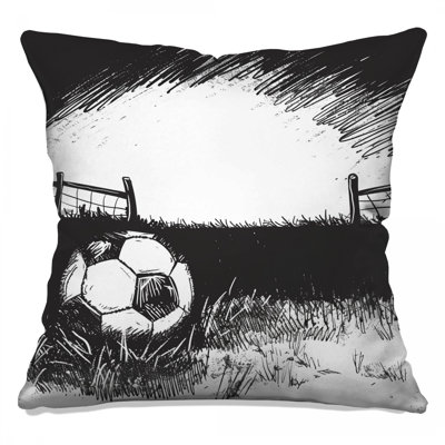 Coussin de soccer, coussins décoratifs double face
