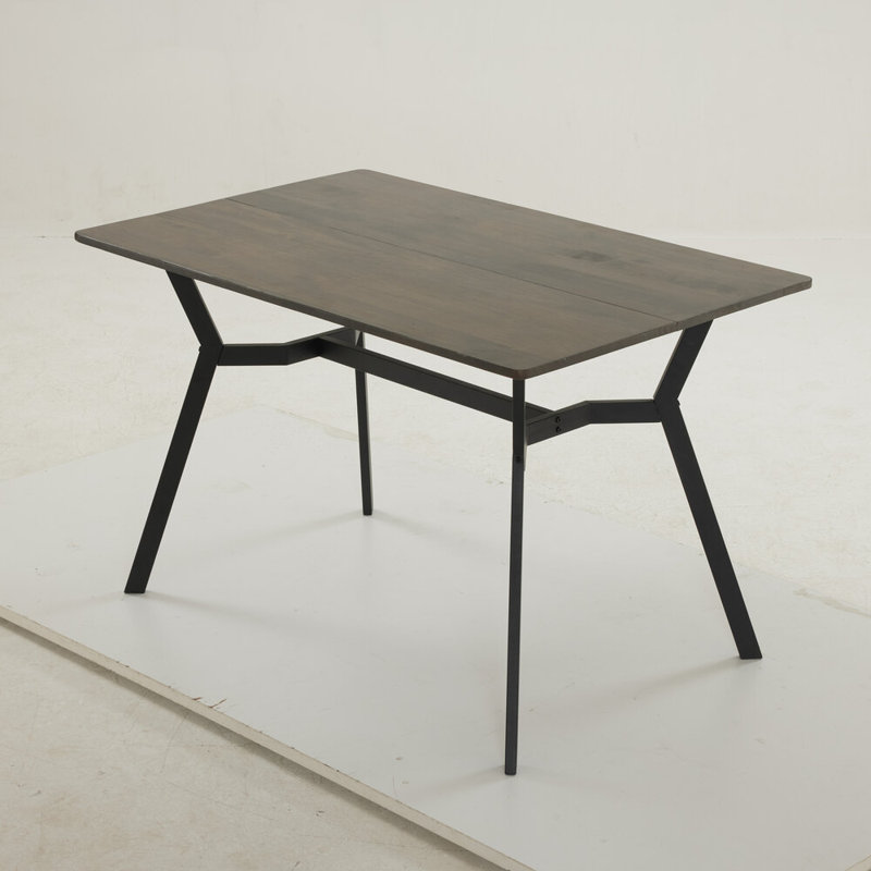 Krithin 47.24 " Rectangular with Stainless Steel Base Dining Table