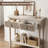 31.5" W 2-Drawer Carved Console Table-445904389