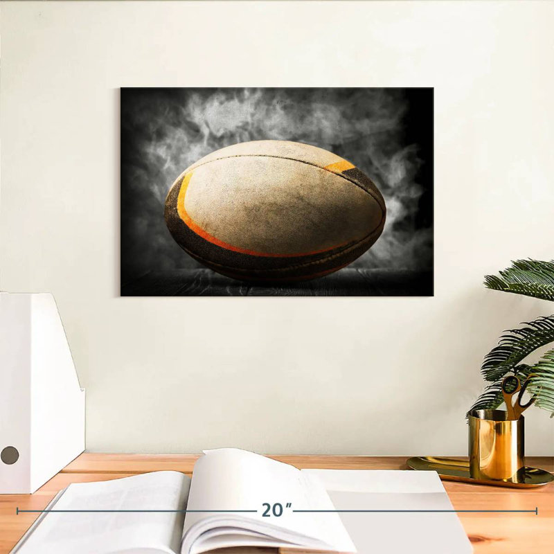 Ballon de rugby Siréci, H 8 po x l 12 po