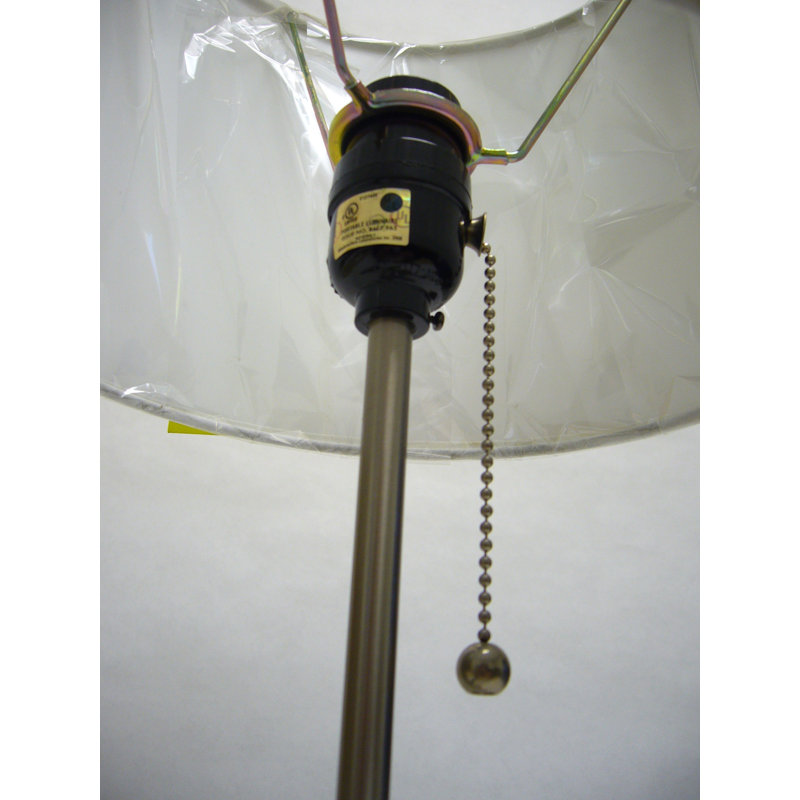 19"H White Pull Table Lamp (1Pc/Ctn) (0.73/3.19)