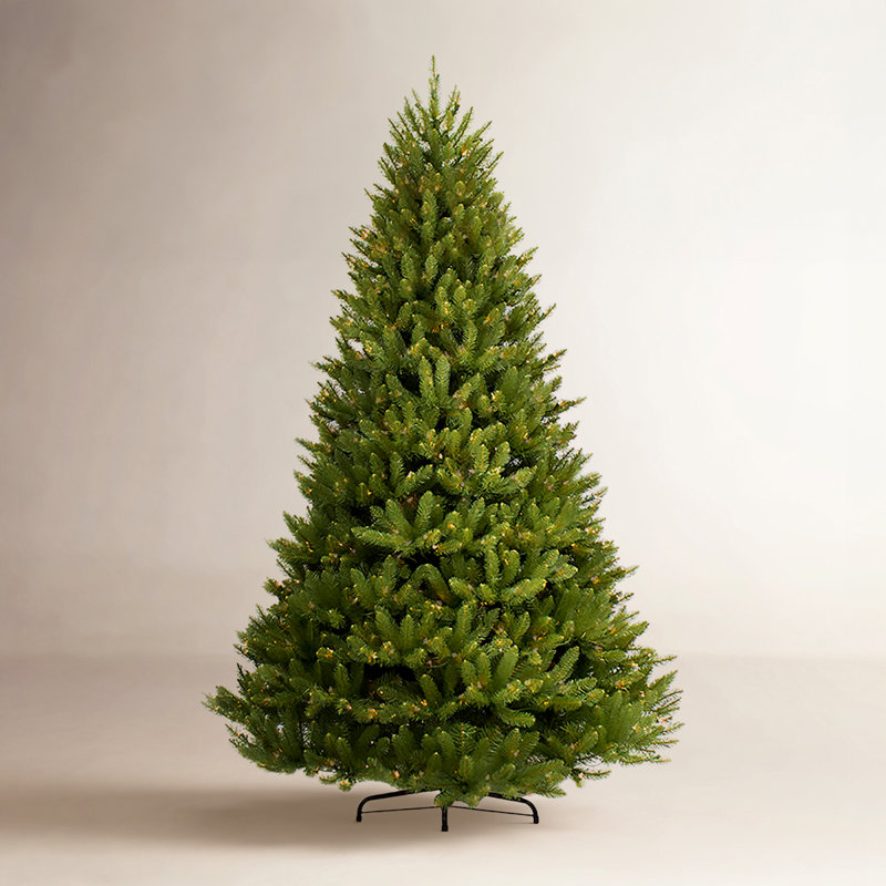 Sapin de Noël artificiel vert avec lumières, 7,5 pi