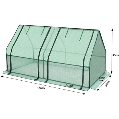 Braea 6 Ft W x 3 Ft D Mini Greenhouse