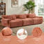 Canapé d'angle modulaire Cloud sans os, canapé en chenille, assise profonde et dossier offrant un bon soutien, base antidérapante, aucun assemblage requis-1832516046-1830955890
