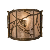 Rustic Lodge 1 - Light Flush Mounted Sconce