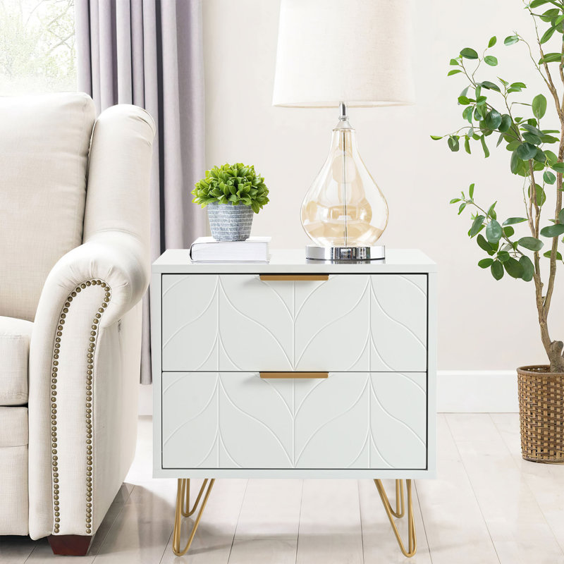 Batheaston 50cm W Manufactured Wood Bedside Table