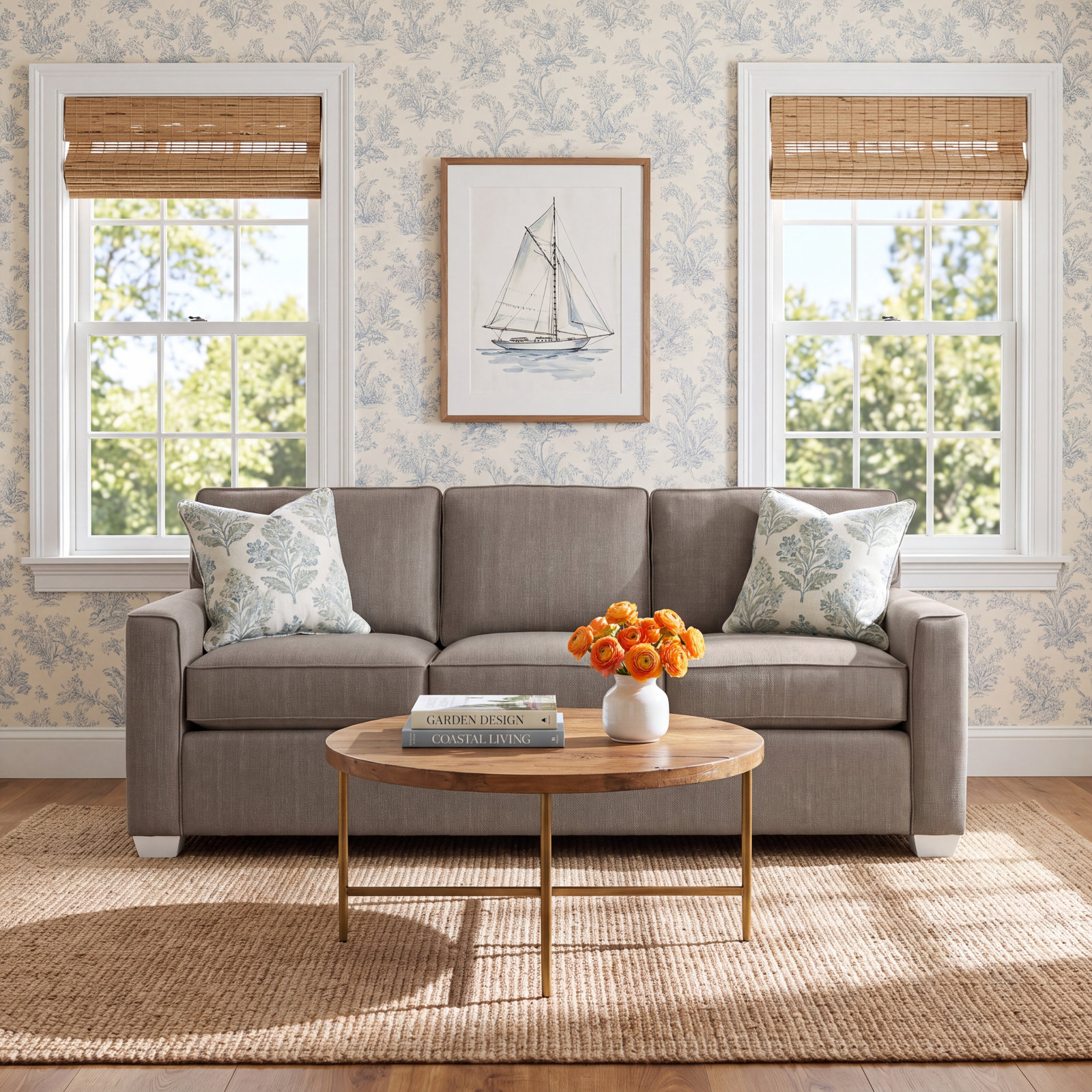 Frye 81'' Upholstered Sofa, Stone Crypton Performance, Innerspring Mattress, Frost White