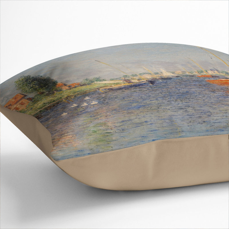 Square Cushion, 55cm H x 55cm W x 20cm D, Stone