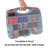 Stalwart Portable Storage Case with Lock & 23 Compartments and Removable Dividers