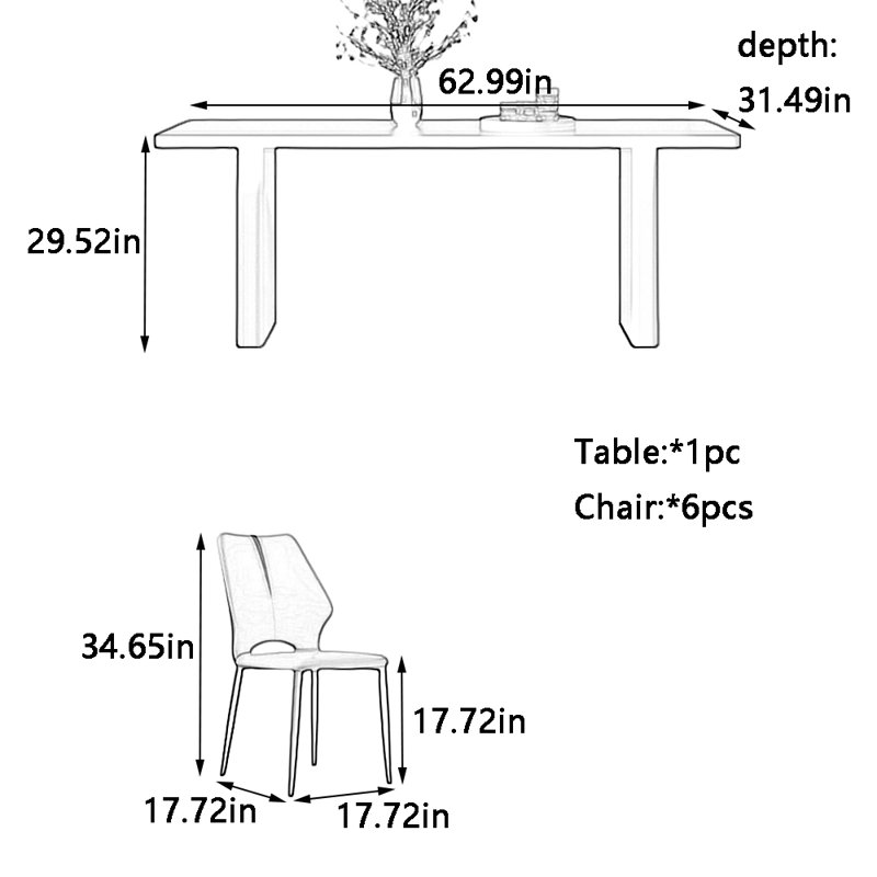 Chadwell, 29.52"H x 62.99"L x 31.49"W