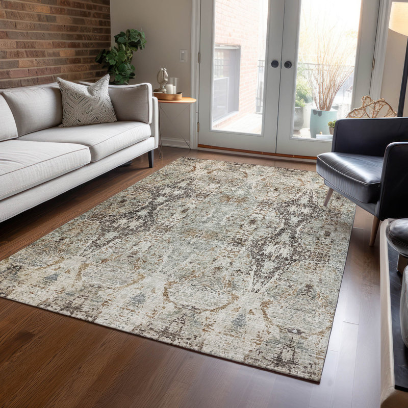 Tapis intérieur / extérieur lavable à la machine Cicel ACN1222, Rectangle 10 pi x 14 pi
