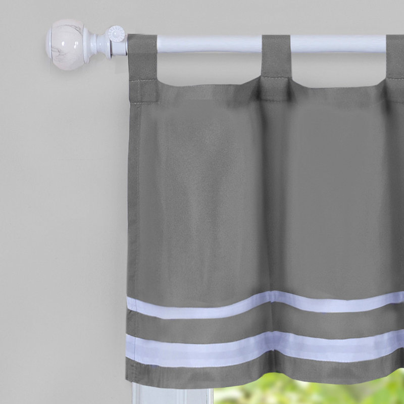 Cantonnière Pangkal Pinang, Gris, L 58 po x L 14 po