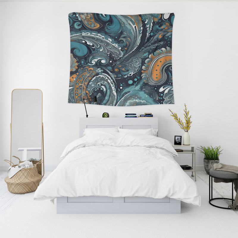 Tapisserie murale, H 60 po x l 51 po x P 0,5 po