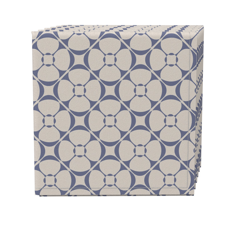 Rectangular Geometric Cotton Twill Tablecloth